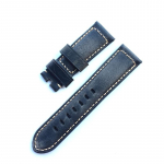 K&auml;sitsi valmistatud retro 22mm 24mm 26mm suitsuhall Crazy Horse ehtsast nahast k&auml;ekellapael Asenda PAM Panerai kellarihma jaoks 22mm