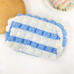 Candy Color Stripe Colorblock hoiukott &Uuml;li&otilde;pilasmood Suure mahutavusega mullpilve kirjatarvete kott pliiatsikarp, kosmeetikakott