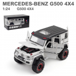 1/22 skaalaga Benz G500 survevalu metallmudel, G500 suur m&auml;nguauto valguse ja muusikaga tagasit&otilde;mmatavad autod lastele t&auml;iskasvanutele 21x11x10.5cm valge