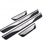 For Toyota RAV4 RAV 4 2014 2015 2016 2017 2018 Roostevaba kulumisplekk ukse l&auml;vekaitse pedaalikaitse trimmi auto stiil Silver RAV4 Letter