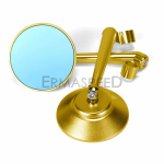 Mootorratta &uuml;mmargused tahavaatepeeglid, universaalsed 8 mm 10 mm CNC alumiiniumist juhtraua peeglid Scooter Cruiser Dirt Bike jaoks must