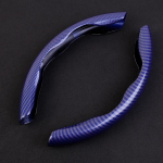 Carbon Fiber Look Car Steering Wheel Cover Fit 38cm/15inch Non-Slip Steering Wheel Cover 1 pair for Auto Anti-skid must