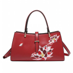 WDPOLO tikitud punane kott, naine 2023 uue stiiliga esmaklassiline tikkimiskott Naiste pruudik&auml;ekott Ema Crossbody kott 965 M