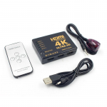 5 in 1 Out HDMI l&uuml;liti jaotur 5x1 HDMI-&uuml;hilduv l&uuml;liti 4K HD 1080P HD-MI l&uuml;liti kasti video heliadapter HDTV arvuti jaoks