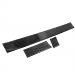 3 tk s&uuml;sinikkiust auto keskkonsooli armatuurlaua paneel dekoratiivsed ribakleebised autotarvikud BMW E60 5-seeria jaoks 3pcs