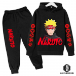 Teismeliste laste riided Beebipoiste kost&uuml;&uuml;mid Jaapan Anime Naruto dressip&uuml;ksid 2 tk Laste poiss, talve puuvillane prinditud komplekt 100