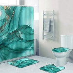 4 tk 3D marmorist seeria du&scaron;ikardinate komplektid vannitoa jaoks libisemiskindlad vannitoavaibad kaas WC kate vannimatt