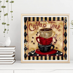 5D Teemantmaali Kohvitass Teemanttikandid T&auml;iskihiline Anime Ristpistekomplektid Kodukaunistus K&auml;sitsi valmistatud kingitus Round 20x20cm