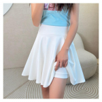 Moodantsija turvap&uuml;ksid seelikud Naiste funktsionaalne taskuseelik vabaaja kooli laienenud elastsed plisseeritud p&auml;ikeseseelikud, suur suurus 45 cm S