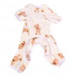 Pehmed lemmikloomade koerte kombinesoonid talve koerte riided v&auml;ikestele keskmistele koertele, soojad riided kutsikale Chihuahua puudlipuljongiga lemmikloomatarbed S valge