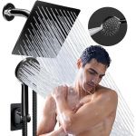 Luksuslik vannitoa vihmadu&scaron;is&uuml;steem roostevabast terasest &uuml;laosaga pihustiga du&scaron;&scaron;ide komplekt Vannitoa du&scaron;isegisti komplektid 5 režiimi k&auml;eshoitav du&scaron;inurk black