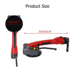 1000W Plaatimismasin Plaatide Vibraator Imikinnitusega 110V~240V Reguleeritav Kaasaskantav Automaatne P&otilde;randa Vibraator Tasandusriist 2 Akuga