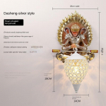 Loominguline suurep&auml;rane seinalamp elutoa taustasein, kaasaegne ja lihtne magamistuba teetoa s&ouml;&ouml;gitoa 3D dekoratiivlamp h&otilde;be