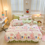 Neljaosaline komplekt suvistest puhtast puuvillast voodipesu, tekikott, liibuv lina, &uuml;he- ja kahekohaline &otilde;pilaskodu kolmeosaline tekikott 1.2m bed sheet model-3PCS