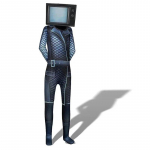 Skibidi WC kost&uuml;&uuml;mim&auml;ng Cosplay K&otilde;lar Mees TV Mees Body Jumpsuit mask Cosplay Halloweeni Kost&uuml;&uuml;mid Meestele Lapsed 110