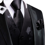 Hi-Tie Tuxedo vest meestele, &uuml;likond, vest kaelaside, taskur&auml;tik, mansetin&ouml;&ouml;bid pulma&auml;ri jaoks L