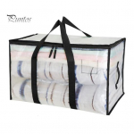 Tugevad l&auml;bipaistvad kolimiskotid vastupidava t&otilde;mblukuga tugevdatud k&auml;epidemega Ruumis&auml;&auml;stlik mugav hoiukott puhas