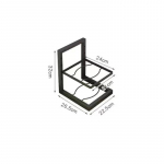 Reguleeritav potiresti korrastaja kapi hoiustamisk&ouml;&ouml;gi korrashoidja potikaane rest K&ouml;&ouml;gin&otilde;ude hoidikud Kodus hoiustamise k&ouml;&ouml;gitarvikud 2 layers must