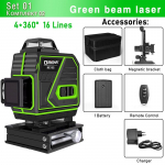 Clubiona 4D 16 rida lasertasemega 1 arvuti v&otilde;i 2 arvuti liitium-ioonaku pulssrežiimi vastuv&otilde;tja &uuml;liv&otilde;imas rohelise kiirega professionaalne laser