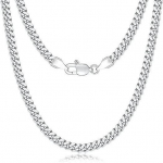 BLINGBAY ripats Kaelakee Uus Hip Hop Kuuba kett Kaelakee H&otilde;bedane Meeste Titaan Teras Lihtne Isiksuse Aksessuaarid Paaridele Kaasaegsed Ehted Kingitus 8mm h&otilde;be