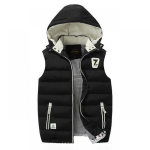 L-5XL Moodne meeste mantel noorte soe paks vest &uuml;li&otilde;pilasjakk Populaarne kapuutsiga puuvillane kvaliteetne Ployester kapuutsiga sulemantel vabaaja &otilde;huke vest 3XL