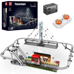 Mold King 16052 tehniline auto ehitusplokk kaugjuhtimispult linna raudtee koos roomikuosadega mudel M&auml;nguasjad lastele j&otilde;ulukink