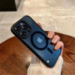 Luksuslik juhtmevaba laadimisega Magsafe l&auml;bipaistev &uuml;mbris iPhone'i 16 15 14 13 12 11 Pro Max Plus mini magnetilise kaitseraua &uuml;mbrise jaoks iPhone 15 Pro Max valge