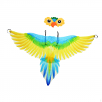 Laste lindude kost&uuml;&uuml;mide komplekt Papagoi tiibadega kuub peapaelaga lastele Halloween peoks kollane