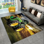 Autotraktori seeria mustriga veoautode ala vaip, vaipvaip kodu elutoa diivani uksemati sisekujunduseks, laste libisemiskindel 3D p&otilde;randamatt 120cm x 160cm