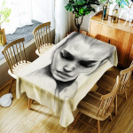 Vaata lehte ja visandeid Hirvemustriline laudlina digitaaltr&uuml;kk Pol&uuml;ester veekindel laudlina koduseks lauakatteks 40 X 40CM