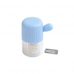 L&auml;bipaistev kontaktl&auml;&auml;tsede puhastusvahend, kaasaskantav k&auml;sitsi puhastatav kosmeetiline kontaktl&auml;&auml;tsekarbi puhastusvahend sinine