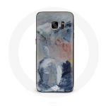 &Uuml;mbris Samsung Galaxy S6 Halli abstraktse tekstuuriga taustaga