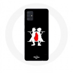 Coque pour Samsung Galaxy A71 Hunter x Hunter Manga Logo Noir