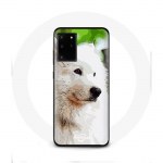 &Uuml;mbris Samsung Galaxy S11 Plus valge samojeedi koerale