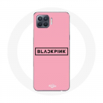Coque pour Oppo A93 Blackpink Groupe de K-pop Logo Fond Rose