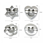 4 tk roostevabast terasest k&uuml;psisevormid k&uuml;psetuskoogivormid k&uuml;psisel&otilde;ikuri k&ouml;&ouml;git&ouml;&ouml;riist 4pcs