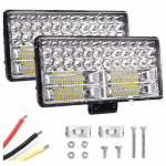 2tk LED-traktori t&ouml;&ouml;tuled 9-tollised s&otilde;iduprožektorid Lisaesituled 12V-80V universaalne must