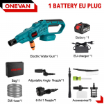 ONEVAN 3500W 200bar harjadeta elektriline k&otilde;rgsurvepesur autopesuri veep&uuml;stol Aia kastmist&ouml;&ouml;riist Makita 18V aku jaoks 1 Battery Set