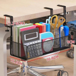 Clamp on Desk Organization under Side Storage Rack Multipurpose Desktop Hanging Organizer for must