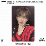 ATEEZ The 2nd Album WORLD EP.FIN WILL Photocard Sticker D ver. KPOP K-POP Hongjoong - #A Photocard