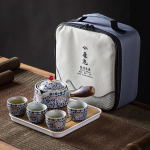 Hiina Kung Fu teekomplekt Travel Teekomplekt Keraamiline kaasaskantav teekomplekt Teekann Teekeetja Infuser Teetassi tass tee jaoks