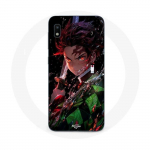 Coque Maniacase pour Samsung Galaxy A10 Demon Slayer Tanjiro Kamado &eacute;nerv&eacute; manga anime