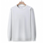 Unisex t&auml;navar&otilde;ivad dressipluusid s&uuml;gise ja kevade O-kaelusega pullover Kahepoolne puuvillane pikkade varrukatega &uuml;ler&otilde;ivad XXXL valge