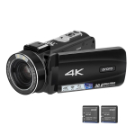 ORDRO HDR-Z88 4K Digitaalne videokaamera 30MP videokaamera DV salvestaja 3,0-tolline IPS puutepaneel 10x must