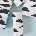 1 tk Muslin puuvillane beebitekk