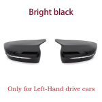 For BMW 4 5 7 Series G30 G31 G38 G22 G11 G12 2016 2017 2018 Side Wing Replacement Mirror Cover Rear-View high quality type Bright black-2pcs