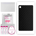 apgo Protective Skin Sticker for the back compatible with Lenovo Tab M8 3rd Gen, Wrap Film, Foil, Vinyl - Pattern Carbon Black