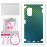 apgo Protective Skin Sticker for the back+sides compatible with Honor 30S, Full Wrap Film, Foil, Vinyl - Pattern Carbon Chameleon CAKA1