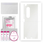 apgo Protective Skin Sticker for the back+sides compatible with Samsung Galaxy Z Fold4, Full Wrap Film, Foil, Vinyl - Pattern Matte Transparent