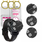 3x apgo MATTE Hybrid protective glass compatible with Mobvoi TicWatch Pro 3 GPS, flexible nano glass, great replacement for tempered glass, scratch-re